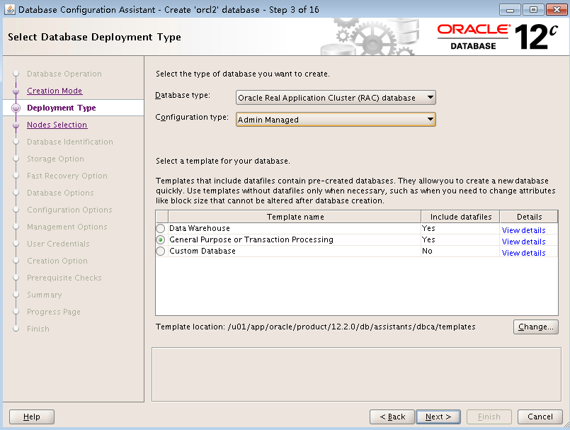 Create a database instance