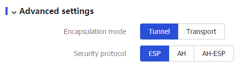 Web example: Configuring IPsec smart link selection