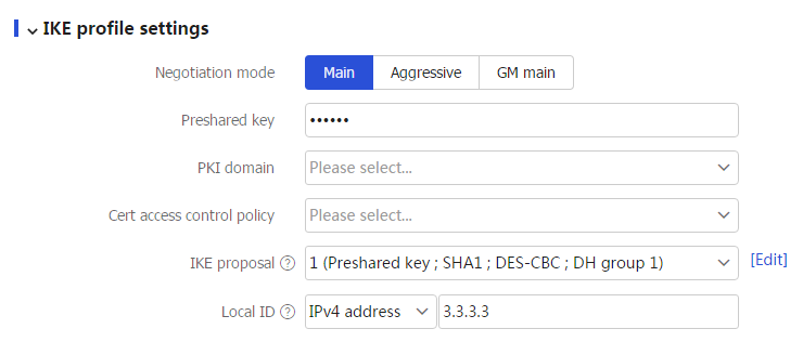 Web example: Configuring IPsec smart link selection